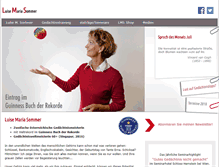 Tablet Screenshot of luisemariasommer.at